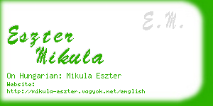 eszter mikula business card